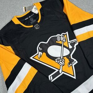 Adidas Pittsburgh Penguins Hockey Jersey Size 54‎ Home Black Primegreen NHL NEW